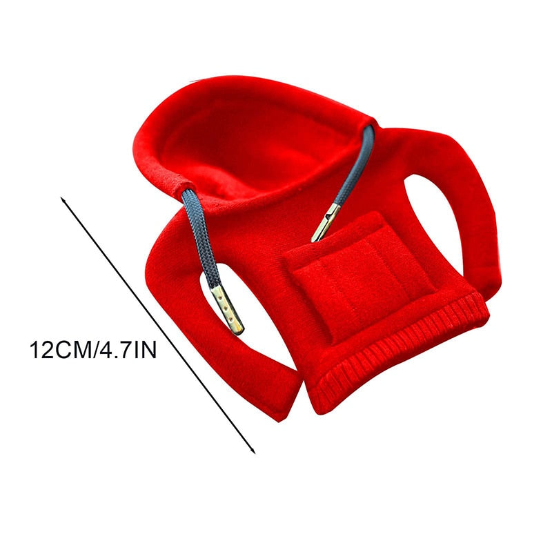 Car Gear Shift Cover Gear Handle Knob Hoodie Cover Decoration Fits Manual Automatic Universal Car Shift Lever Interior Decor