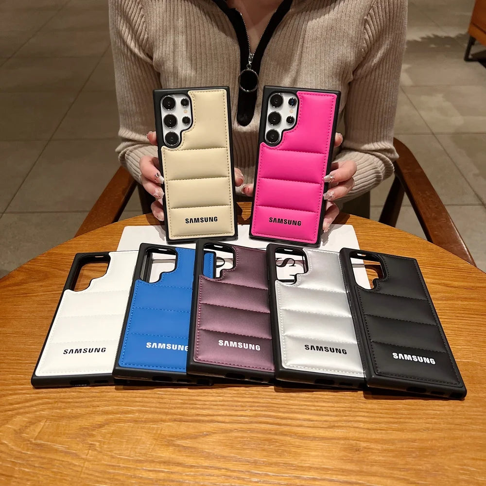 جراب هاتف فاخر من السيليكون مزود بوسائد هوائية لهاتف Samsung Galaxy S25 S24 Ultra S23 S22 Ultra S25 Plus، غطاء TPU ناعم مقاوم للصدمات