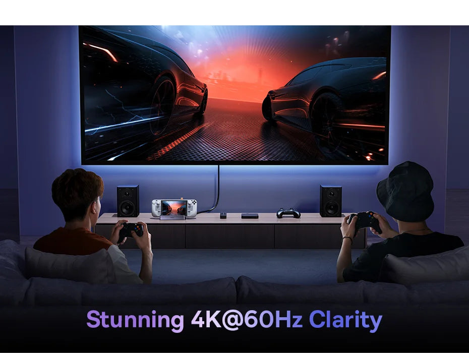 قاعدة توصيل Baseus USB C لجهاز Steam Deck Nintend Switch من النوع C إلى HDMI متوافقة مع 4K@60Hz RJ45 PD 100W Type C USB 3.0 Hub