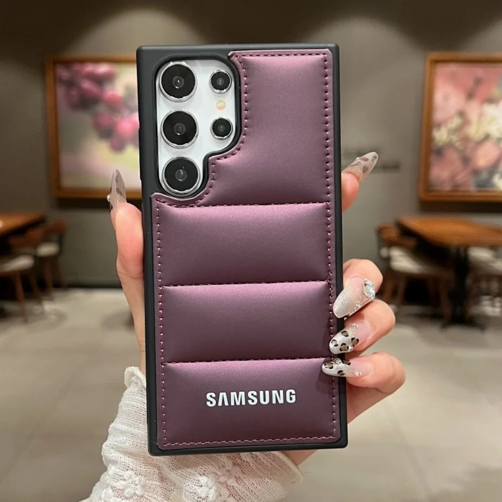 جراب هاتف فاخر من السيليكون مزود بوسائد هوائية لهاتف Samsung Galaxy S25 S24 Ultra S23 S22 Ultra S25 Plus، غطاء TPU ناعم مقاوم للصدمات