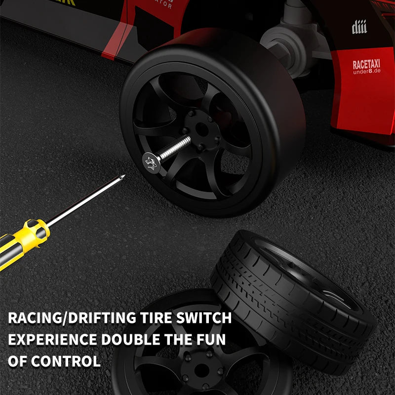 سيارة سباق JJRC Q165 2.4G Drift Rc Car 4WD Drift Car 1:18 Toy Remote Control GTR Car RC Racing Car Toy for Children Gift Christmas