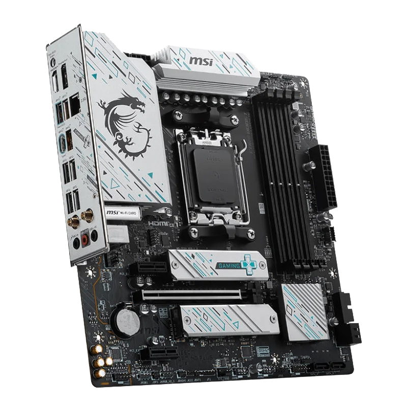 اللوحة الأم الجديدة MSI B650M GAMING PLUS WIFI AMD B650 تدعم DDR5 7200+MHz (OC) 192GB AMD Ryzen ™ 7000 8000 Series Socket AM5