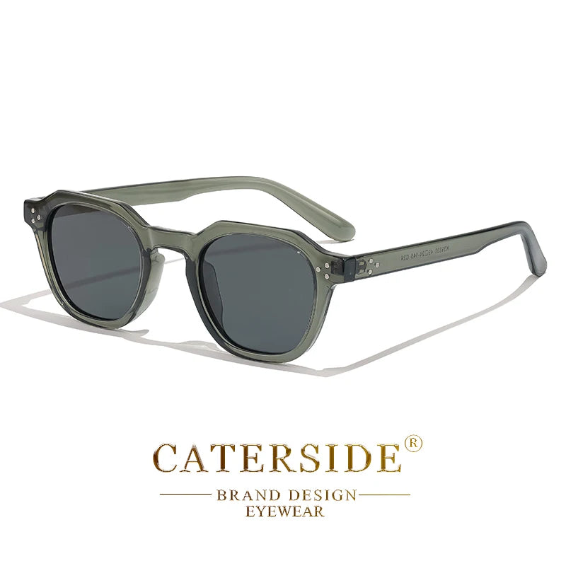 نظارات شمسية CATERSIDE ريترو مستقطبة للرجال خفيفة الوزن بإطار TR90 متعدد الأضلاع للنساء نظارات شمسية خارجية عالية الجودة للسفر