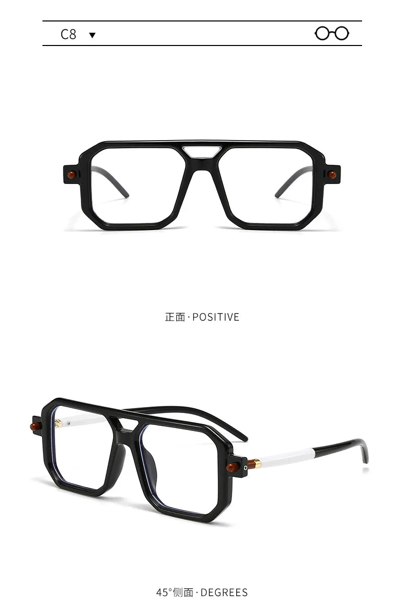 Polygon Sunglasses Rectangle Fashion Popular Women Men Shades Square Sun Glasses for Female Male Summer Traveling Oculos