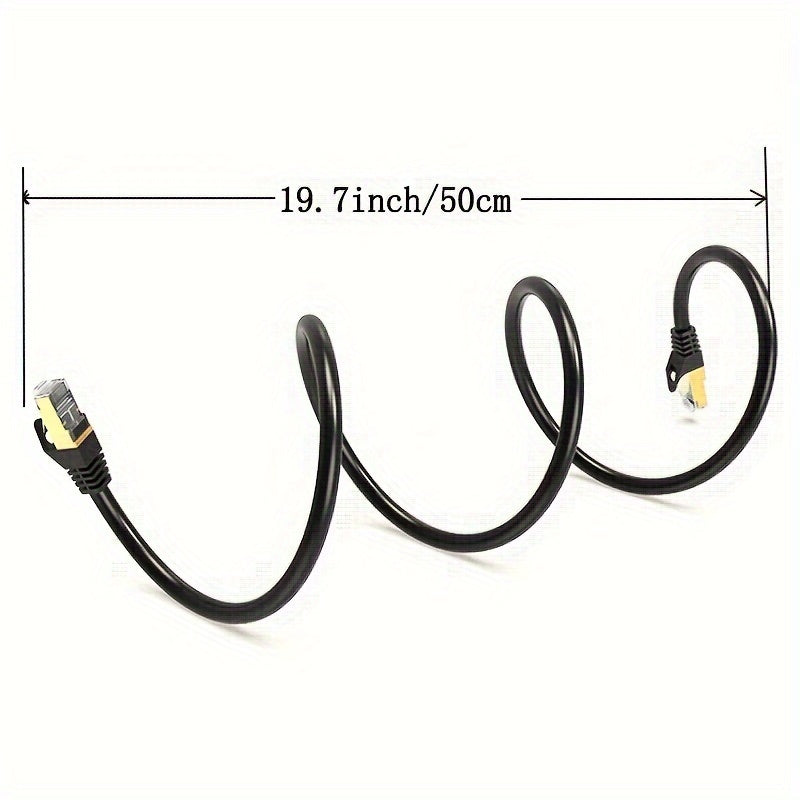 كابل إيثرنت Cat 8 بطول 182.88 سم محمي للاستخدام الداخلي والخارجي عالي السرعة، دفن مباشر 26AWG Cat8 سلك شبكة LAN، سلك توصيل SFTP بسرعة 40 جيجابت في الثانية و2000 ميجاهرتز، كابل RJ45 مثبت في الحائط لجهاز التوجيه/المودم/Xbox.