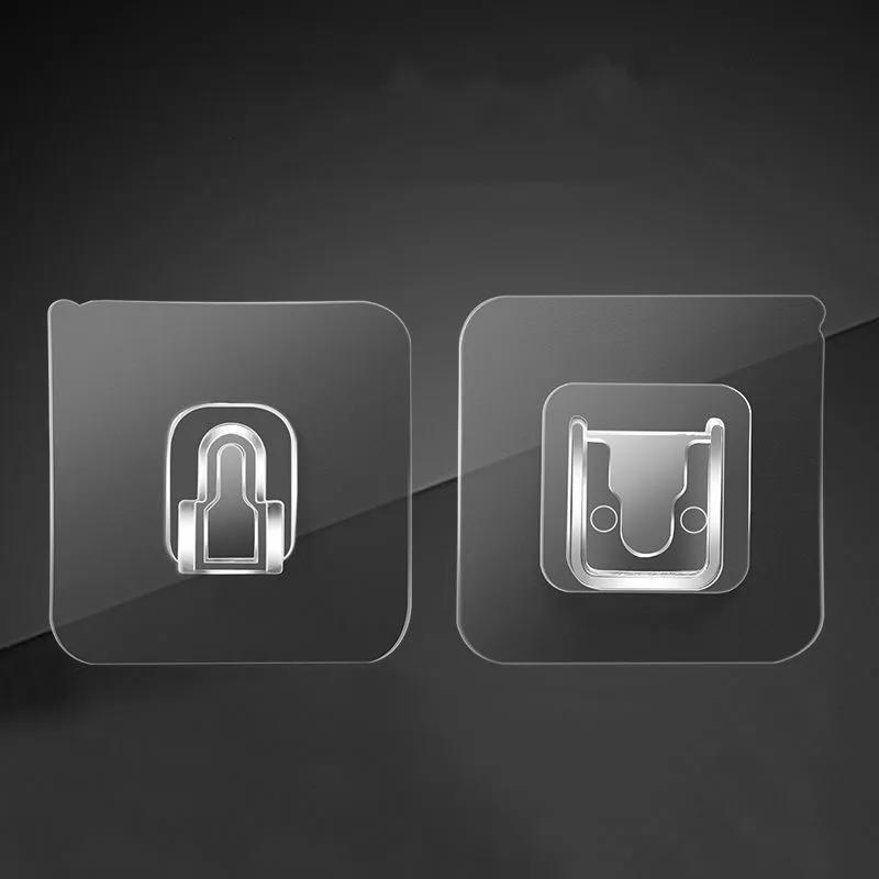 10 Pairs of Seamless Snap Buckles, Multifunctional Punch-Free Hooks, Strong Wall-Mounted Wall-Mounted Sockets, Routing Storage Holders, Utility Hooks