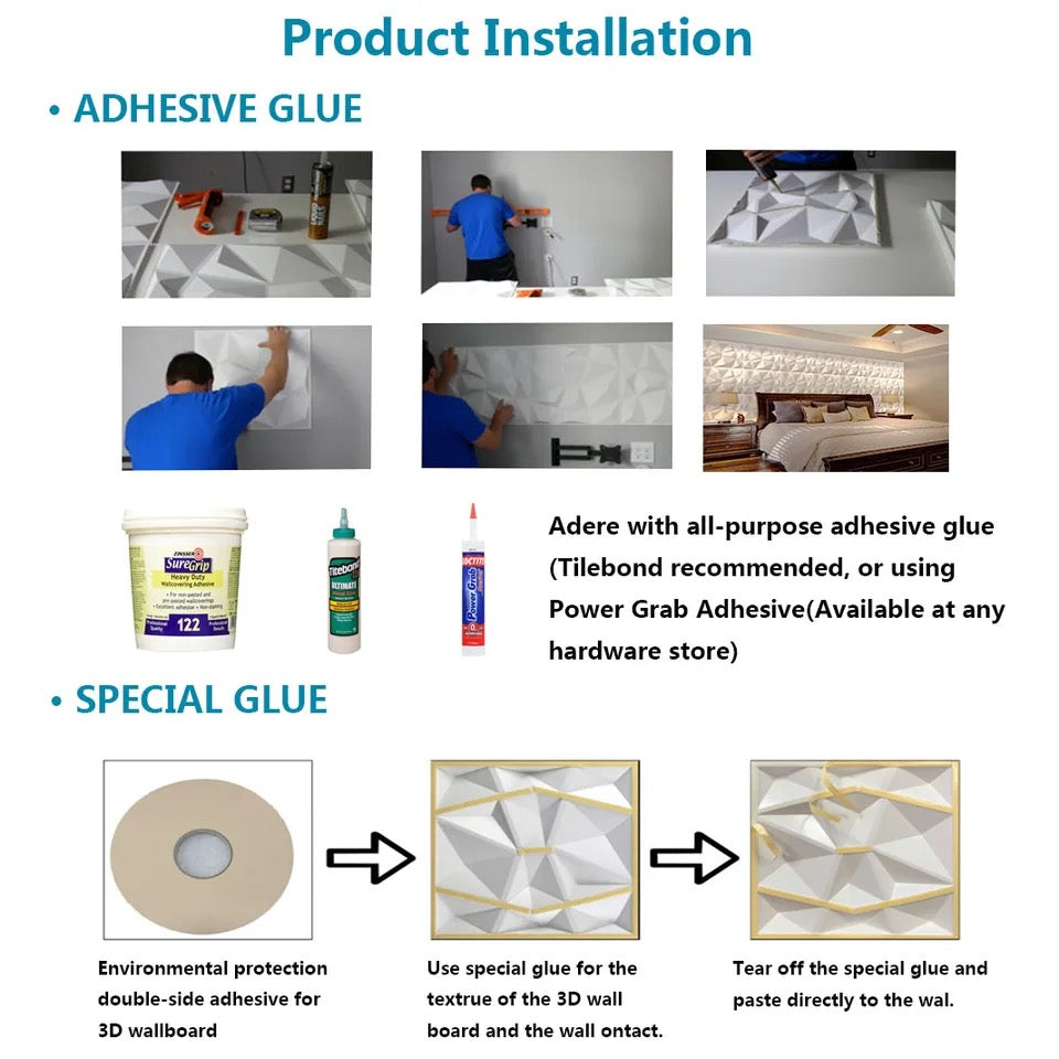 3D Wall Sticker Wall Panels Decorative Living Room Wallpaper Mural Waterproof 3D Wall Panel Mold Bathroom Kitchen