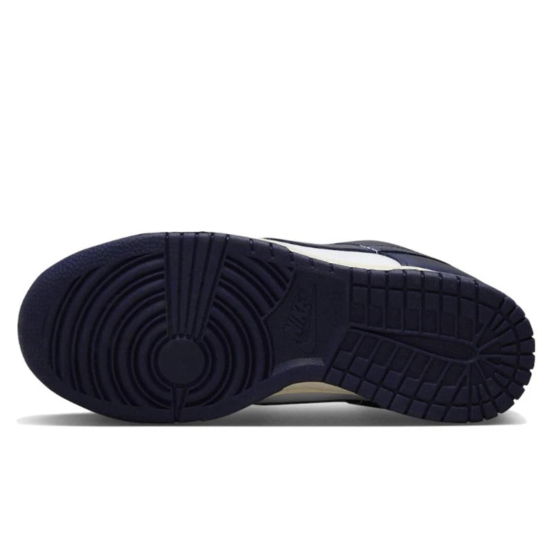 حذاء تزلج Nike Dunk Retro أسود وأبيض للرجال والنساء كلاسيكي من الجلد الأصلي غير قابل للانزلاق ومريح للجري