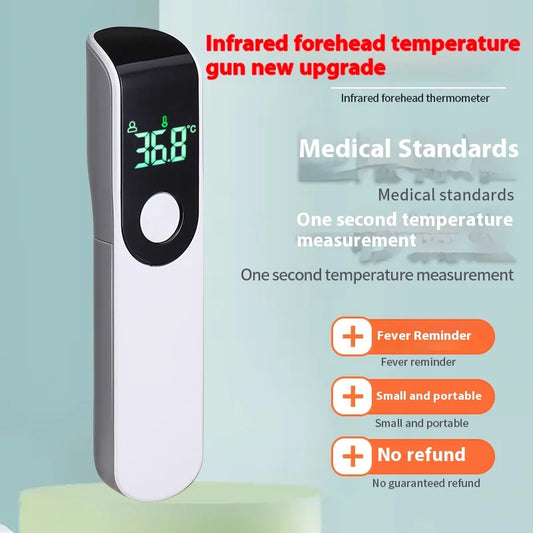 مقياس حرارة طبي بالأشعة تحت الحمراء من JUSTLANG، أداة قياس الحمى الرقمية بدون تلامس، شاشة LED للجبهة، للأطفال والبالغين
