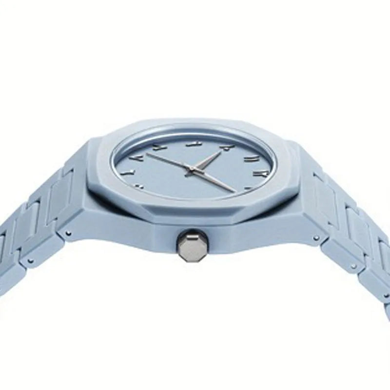 2025 Fashion Middle East Arabic Numerals 40mm Dial Quartz Men's Watch TPU Plastic Waterproof Calendar Watch Can Be Customized