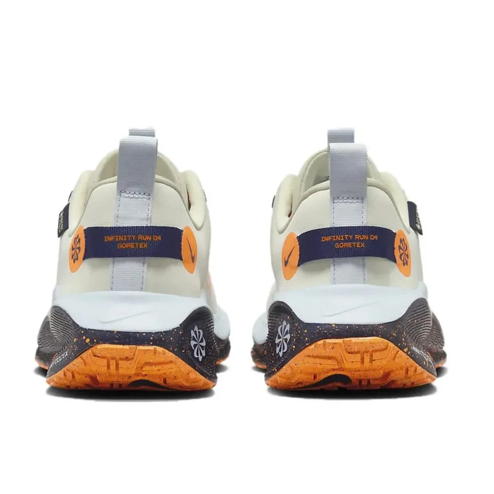 حذاء رياضي رجالي أصلي من NIKE React Infinity Run Flyknit 4 GTX Low جديد، حذاء ممتص للصدمات ومقاوم للتآكل