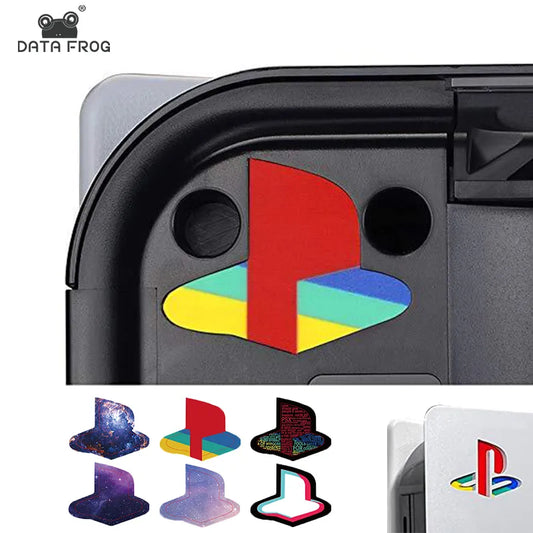ملصق شعار تصميم مخصص من DATA FROG لجهاز PS5، ملصق مضيف لجهاز PS5، إصدار قرص وإصدار رقمي