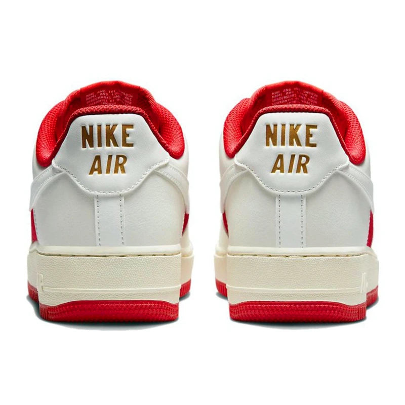حذاء تزلج Nike Air Force 1 07 للرجال والنساء كلاسيكي باللونين الأسود والأبيض مصنوع من الجلد الأصلي غير قابل للانزلاق ومريح للجري من Af1