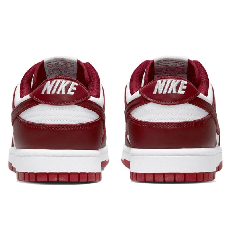 حذاء تزلج Nike Dunk Retro أسود وأبيض للرجال والنساء كلاسيكي من الجلد الأصلي غير قابل للانزلاق ومريح للجري