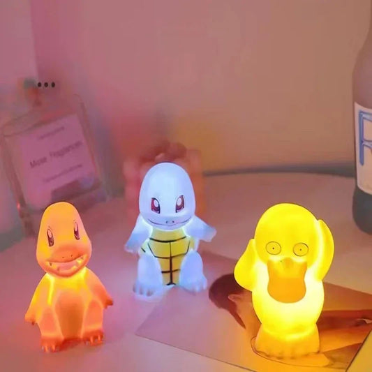مصباح ليلي متوهج للأطفال من NIMISO Pokemon Pikachu مصباح بجانب السرير لطيف على شكل بوكيمون بيكاتشو هدية عيد ميلاد للأطفال