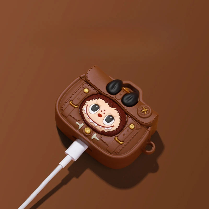 حافظة سماعة أذن كرتونية لطيفة لسماعات AirPods Pro 2 غطاء حماية لسماعات Apple AirPods 4 3 2 1 ملحقات سماعات الأذن للفتيات
