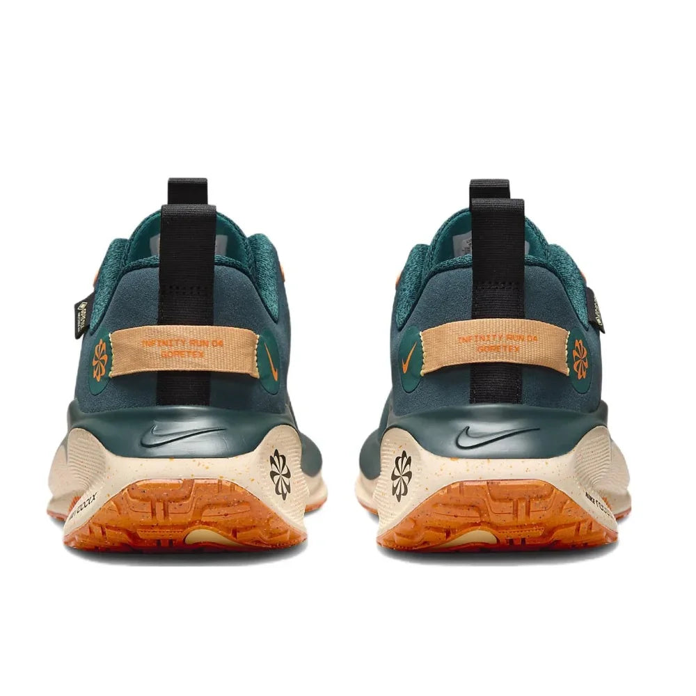 حذاء رياضي رجالي أصلي من NIKE React Infinity Run Flyknit 4 GTX Low جديد، حذاء ممتص للصدمات ومقاوم للتآكل