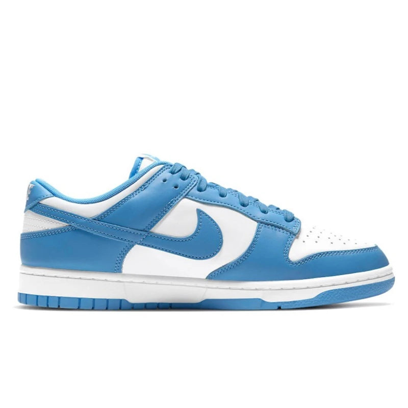حذاء تزلج Nike Dunk Retro أسود وأبيض للرجال والنساء كلاسيكي من الجلد الأصلي غير قابل للانزلاق ومريح للجري
