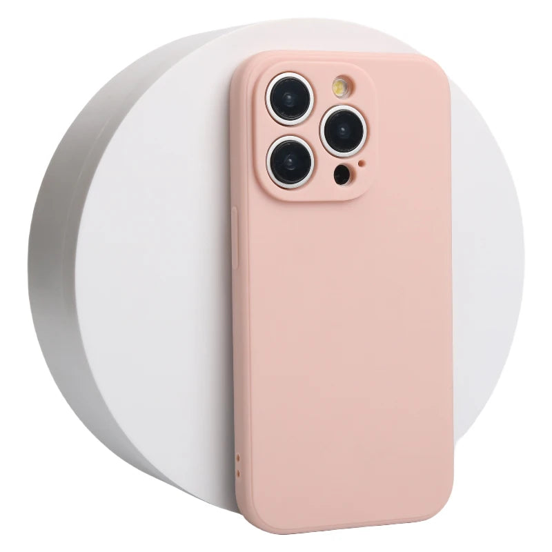 جراب سيليكون سائل أصلي لهاتف iPhone 14 13 12 11 15 Pro Max Mini غطاء مقاوم للصدمات X XS XR 6 7 8 Plus جرابات هواتف إكسسوارات