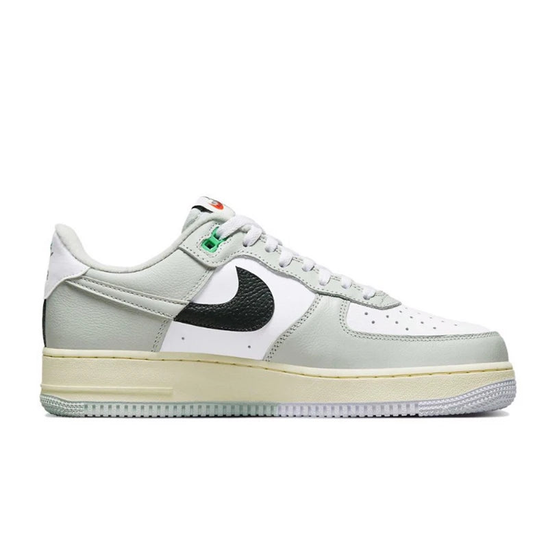 حذاء تزلج Nike Air Force 1 07 للرجال والنساء كلاسيكي باللونين الأسود والأبيض مصنوع من الجلد الأصلي غير قابل للانزلاق ومريح للجري من Af1