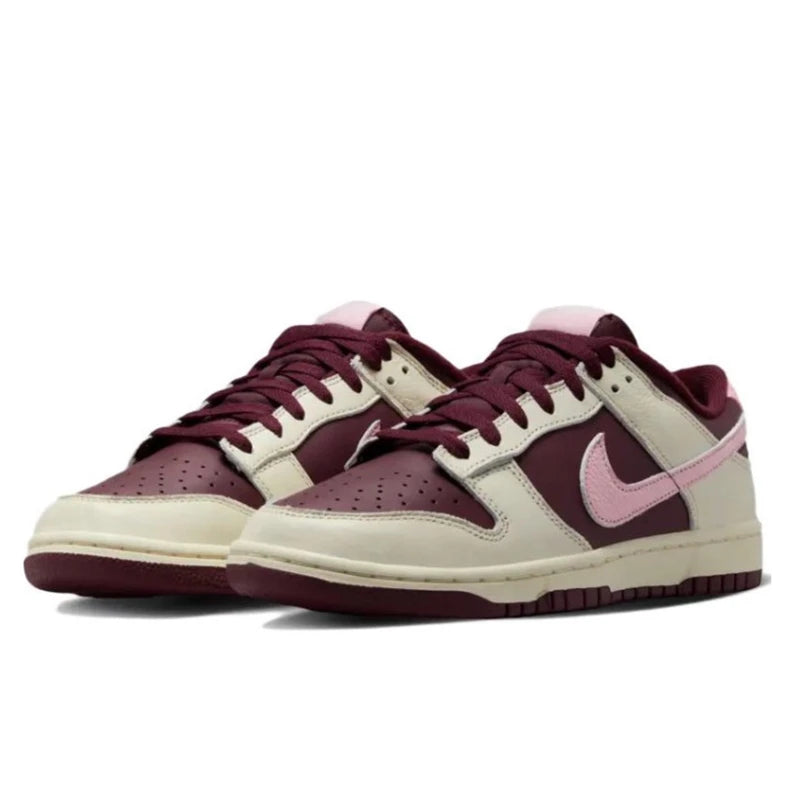 حذاء تزلج Nike Dunk Retro أسود وأبيض للرجال والنساء كلاسيكي من الجلد الأصلي غير قابل للانزلاق ومريح للجري