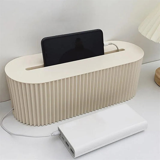 صندوق تخزين لوحة التوصيلات من Nordic Plug منظم أسلاك الكابلات حافظة مأخذ جهاز توجيه واي فاي لاسلكي سوار سطح المكتب حامل خط البيانات رف 