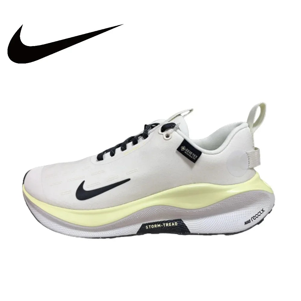 حذاء رياضي رجالي أصلي من NIKE React Infinity Run Flyknit 4 GTX Low جديد، حذاء ممتص للصدمات ومقاوم للتآكل