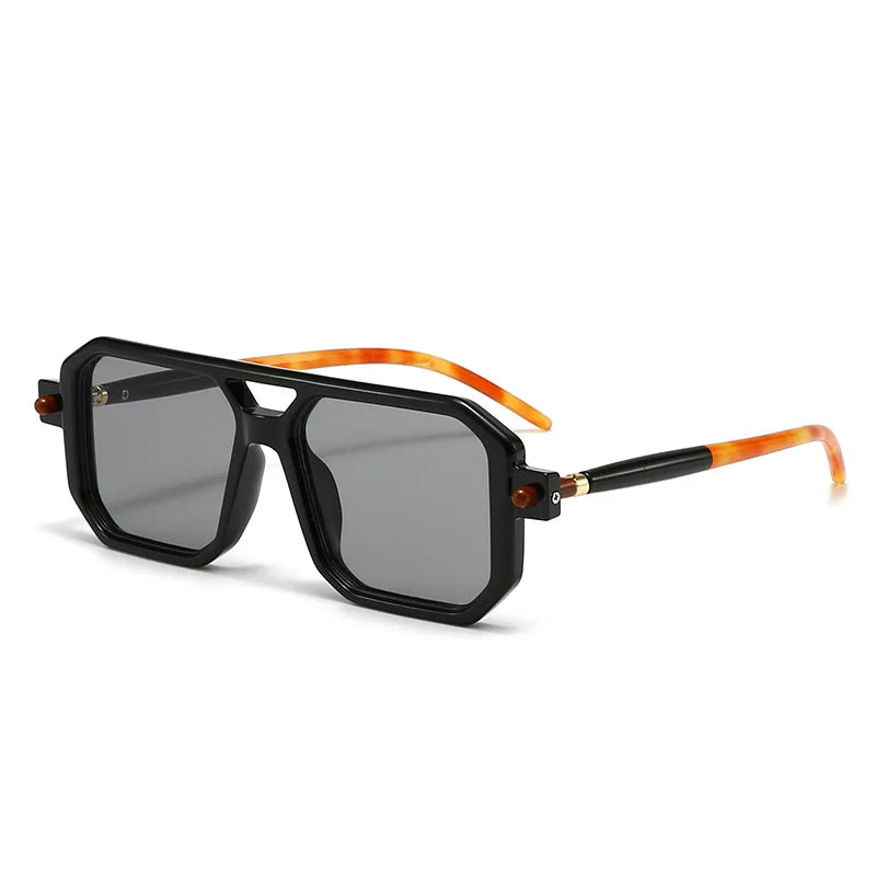 Polygon Sunglasses Rectangle Fashion Popular Women Men Shades Square Sun Glasses for Female Male Summer Traveling Oculos