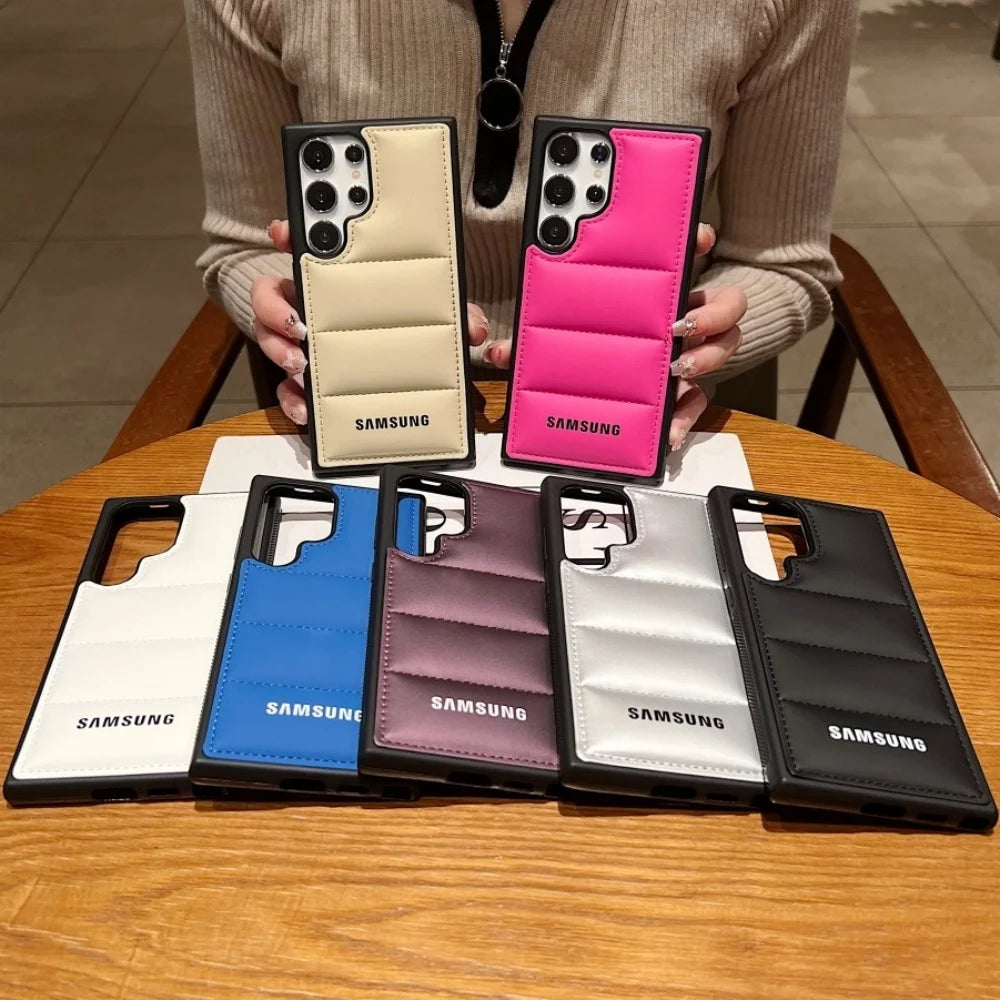 جراب هاتف فاخر من السيليكون مزود بوسائد هوائية لهاتف Samsung Galaxy S25 S24 Ultra S23 S22 Ultra S25 Plus، غطاء TPU ناعم مقاوم للصدمات