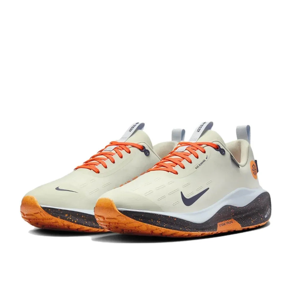 حذاء رياضي رجالي أصلي من NIKE React Infinity Run Flyknit 4 GTX Low جديد، حذاء ممتص للصدمات ومقاوم للتآكل
