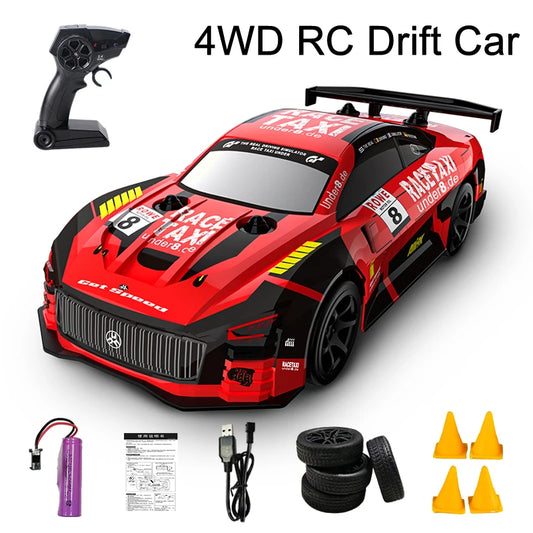 سيارة سباق JJRC Q165 2.4G Drift Rc Car 4WD Drift Car 1:18 Toy Remote Control GTR Car RC Racing Car Toy for Children Gift Christmas 