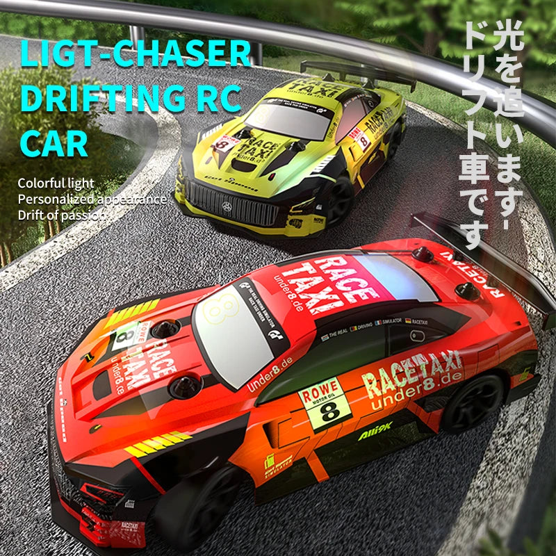 سيارة سباق JJRC Q165 2.4G Drift Rc Car 4WD Drift Car 1:18 Toy Remote Control GTR Car RC Racing Car Toy for Children Gift Christmas 