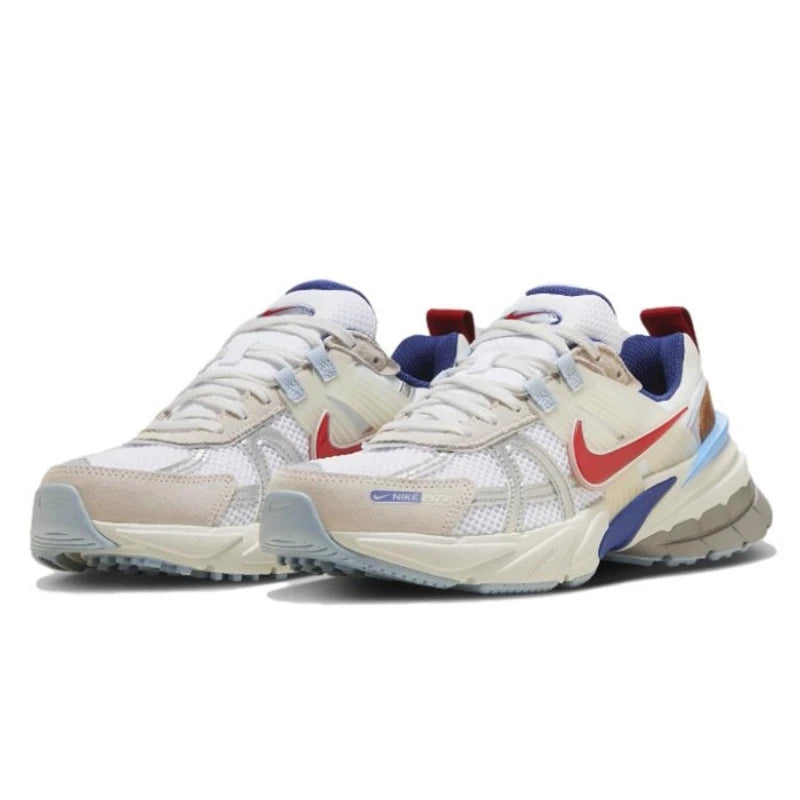 حذاء جري أصلي من Nike V2K Run Mesh للرجال والنساء، خفيف الوزن، مزود ببطانة تدليك، حذاء رياضي للمشي في الهواء الطلق