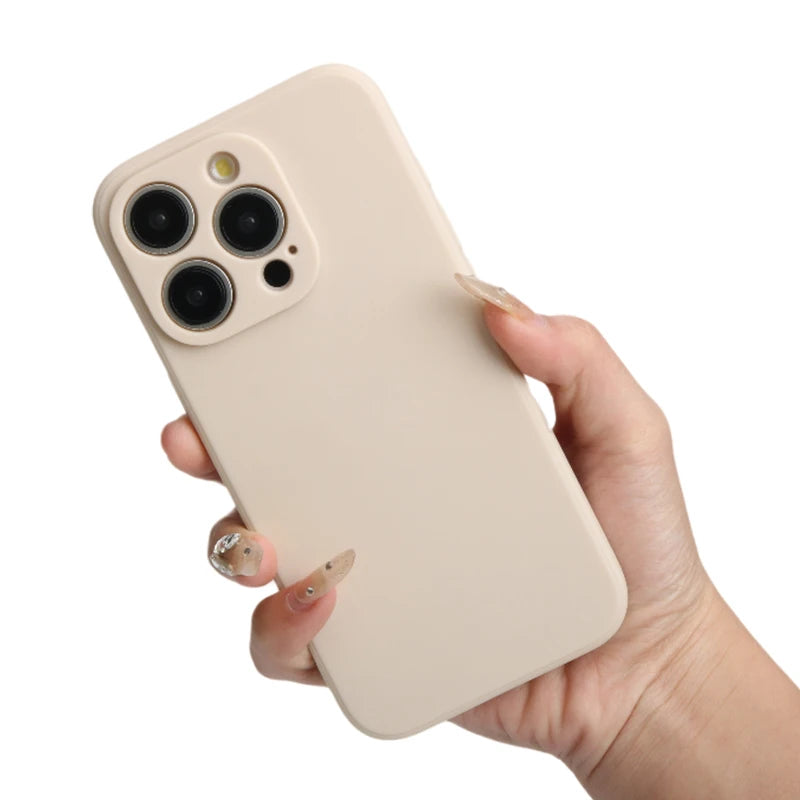 جراب سيليكون سائل أصلي لهاتف iPhone 14 13 12 11 15 Pro Max Mini غطاء مقاوم للصدمات X XS XR 6 7 8 Plus جرابات هواتف إكسسوارات