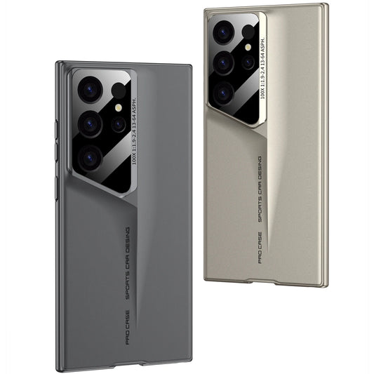 جراب هاتف رفيع للغاية من مادة البولي كربونات الصلبة غير اللامعة من Blade Mecha لهاتف Samsung Galaxy S24 S23 S22 S25 Ultra لحماية العدسات وغطاء مقاوم للصدمات