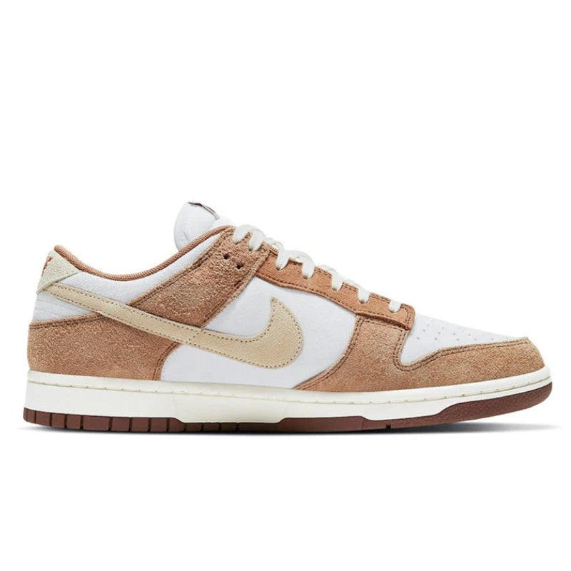حذاء تزلج Nike Dunk Retro أسود وأبيض للرجال والنساء كلاسيكي من الجلد الأصلي غير قابل للانزلاق ومريح للجري