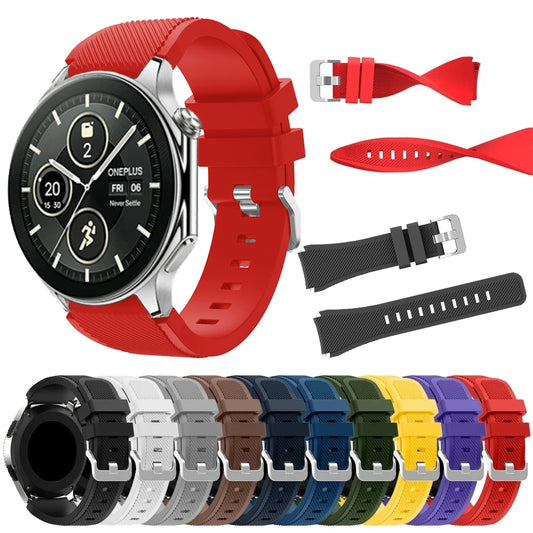 أحزمة سيليكون مقاس 22 مم لساعة OnePlus Watch 2 46 مم سوار رياضي ذكي لساعة OPPO Watch 4 Pro X Realme Watch S ملحقات