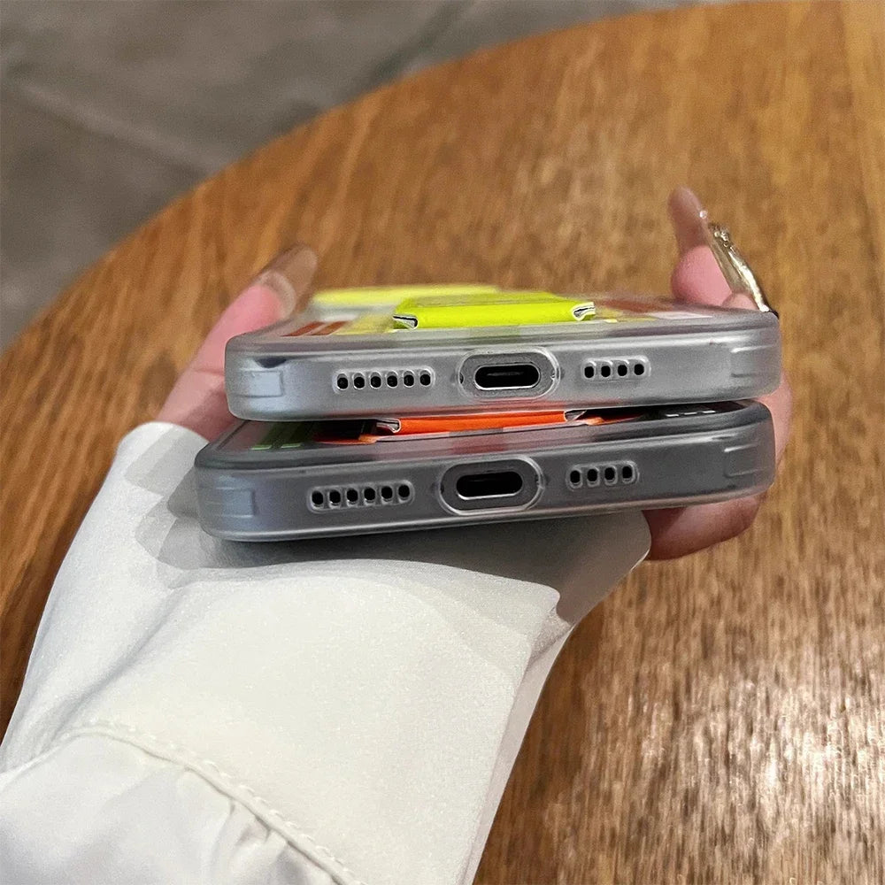 جراب هاتف غير لامع مضاد للانزلاق مع حامل سوار المعصم لهاتف iPhone 16 15 14 13 Pro Max مقاوم للصدمات بالكامل مع حامل قابل للطي وغطاء صلب