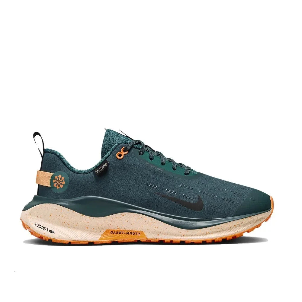 حذاء رياضي رجالي أصلي من NIKE React Infinity Run Flyknit 4 GTX Low جديد، حذاء ممتص للصدمات ومقاوم للتآكل