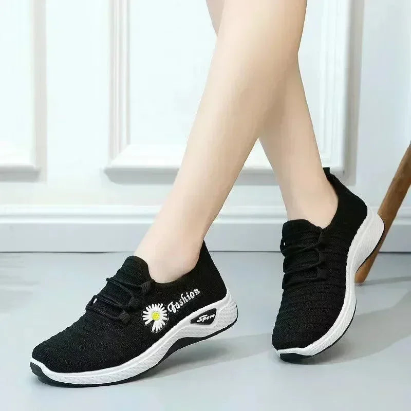 Tênis Leves para mulheres، Tênis Adults، Sapatos Net Respiráveis، Solado Macio Confortável، Sapatos Solteiros Casuais 