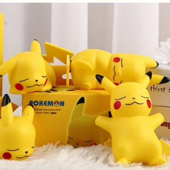 مصباح ليلي متوهج للأطفال من NIMISO Pokemon Pikachu مصباح بجانب السرير لطيف على شكل بوكيمون بيكاتشو هدية عيد ميلاد للأطفال