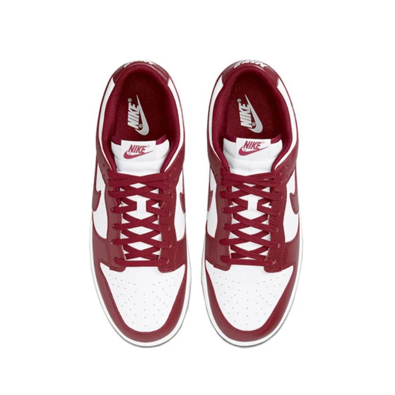 حذاء تزلج Nike Dunk Retro أسود وأبيض للرجال والنساء كلاسيكي من الجلد الأصلي غير قابل للانزلاق ومريح للجري