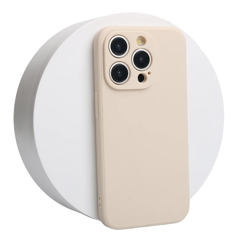 جراب سيليكون سائل أصلي لهاتف iPhone 14 13 12 11 15 Pro Max Mini غطاء مقاوم للصدمات X XS XR 6 7 8 Plus جرابات هواتف إكسسوارات