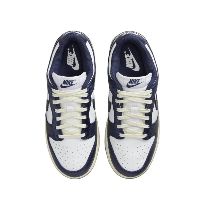 حذاء تزلج Nike Dunk Retro أسود وأبيض للرجال والنساء كلاسيكي من الجلد الأصلي غير قابل للانزلاق ومريح للجري