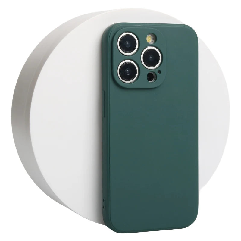 جراب سيليكون سائل أصلي لهاتف iPhone 14 13 12 11 15 Pro Max Mini غطاء مقاوم للصدمات X XS XR 6 7 8 Plus جرابات هواتف إكسسوارات