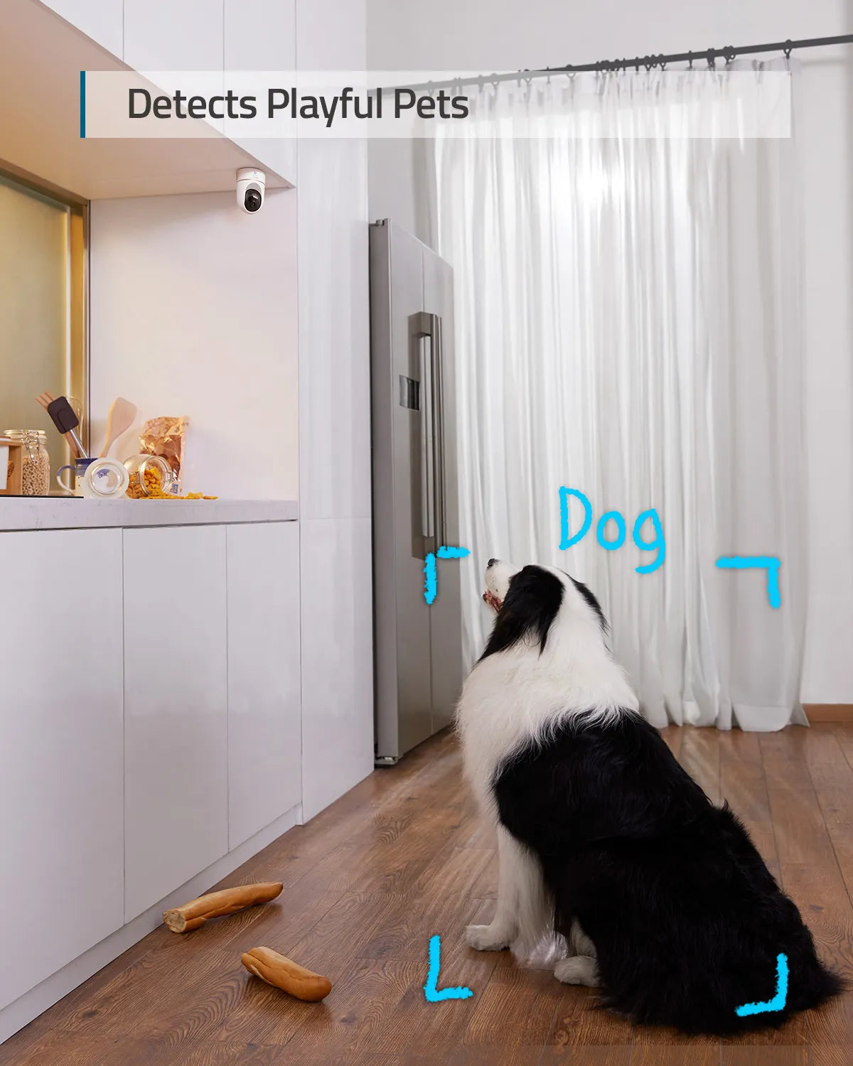 كاميرا eufy Security Solo 2K Indoor Cam P24 Protect Pan &amp; Tilt Mini Wifi متوافقة مع Human AI Voice Assistant وMotion Track 