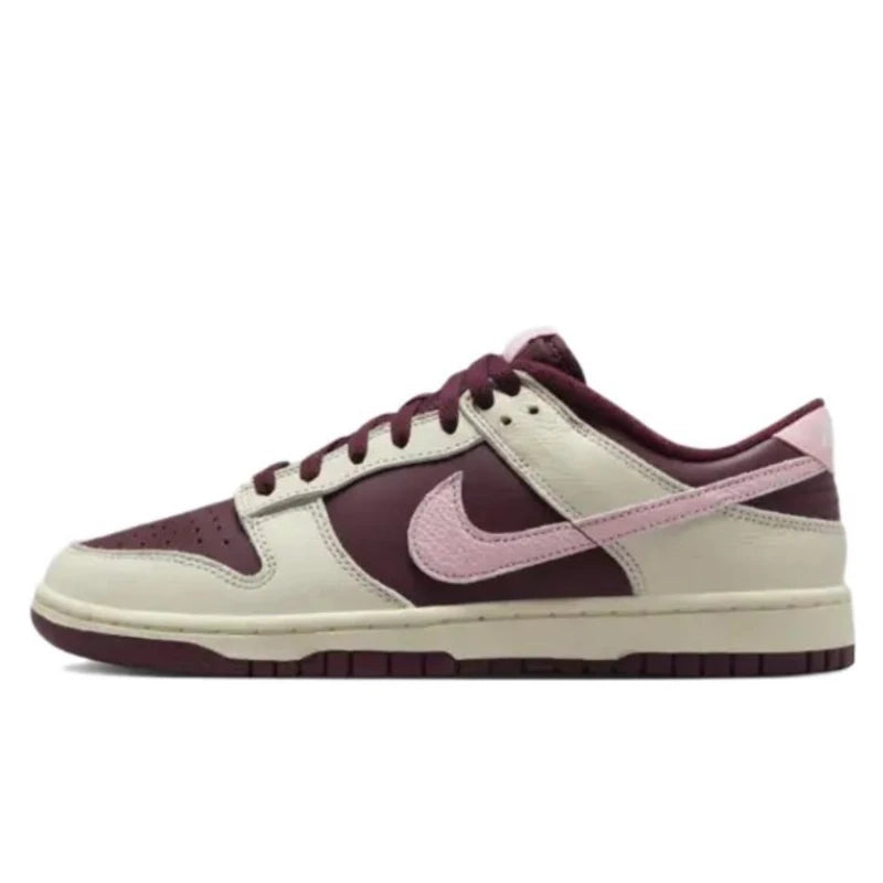 حذاء تزلج Nike Dunk Retro أسود وأبيض للرجال والنساء كلاسيكي من الجلد الأصلي غير قابل للانزلاق ومريح للجري
