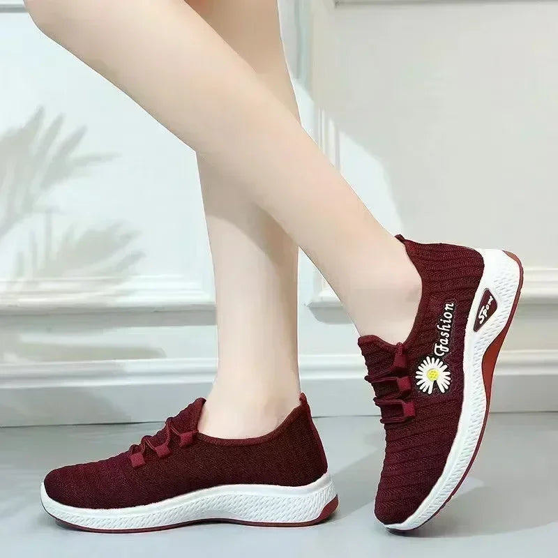 Tênis Leves para mulheres، Tênis Adults، Sapatos Net Respiráveis، Solado Macio Confortável، Sapatos Solteiros Casuais 