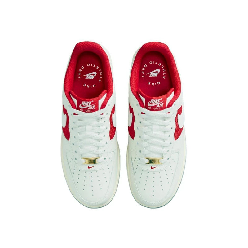 حذاء تزلج Nike Air Force 1 07 للرجال والنساء كلاسيكي باللونين الأسود والأبيض مصنوع من الجلد الأصلي غير قابل للانزلاق ومريح للجري من Af1