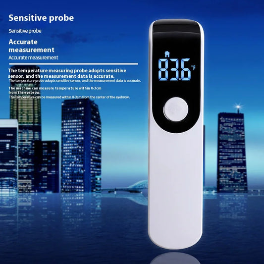 مقياس حرارة طبي بالأشعة تحت الحمراء من JUSTLANG، أداة قياس الحمى الرقمية بدون تلامس، شاشة LED للجبهة، للأطفال والبالغين